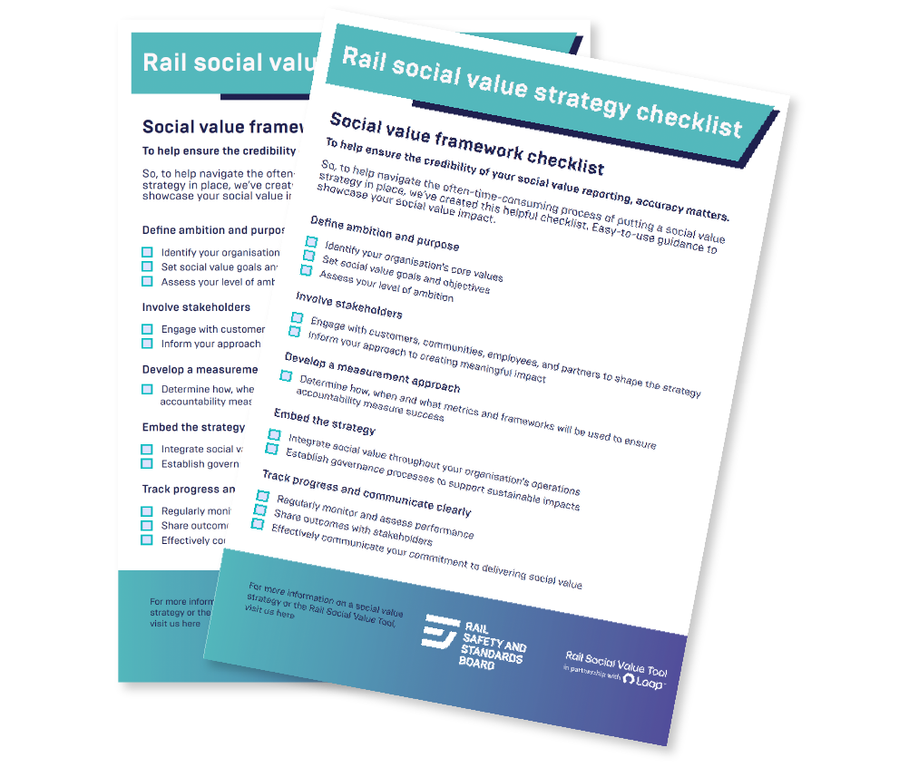 Rail Social Value Strategy Checklist cover